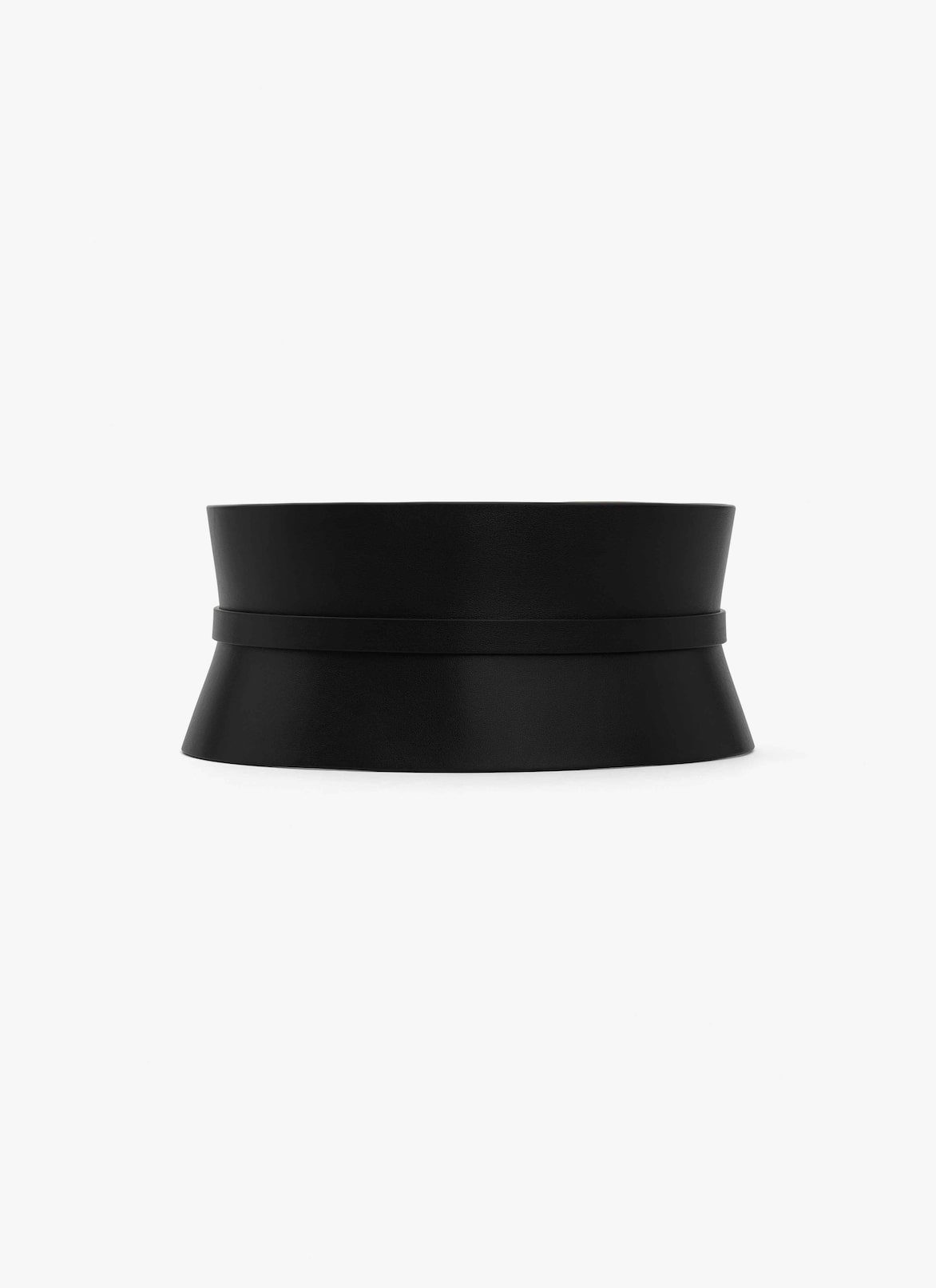 DOUBLE BUSTIER BELT IN CALFSKIN ALAÏA BLACK DOUBLE BUSTIER BELT IN CALFSKIN